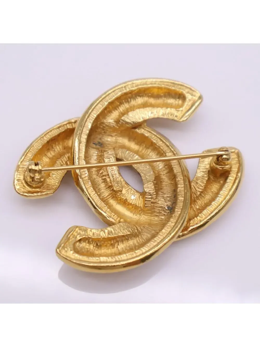 Chanel Cc Logo Brooch Metal #357836C77B